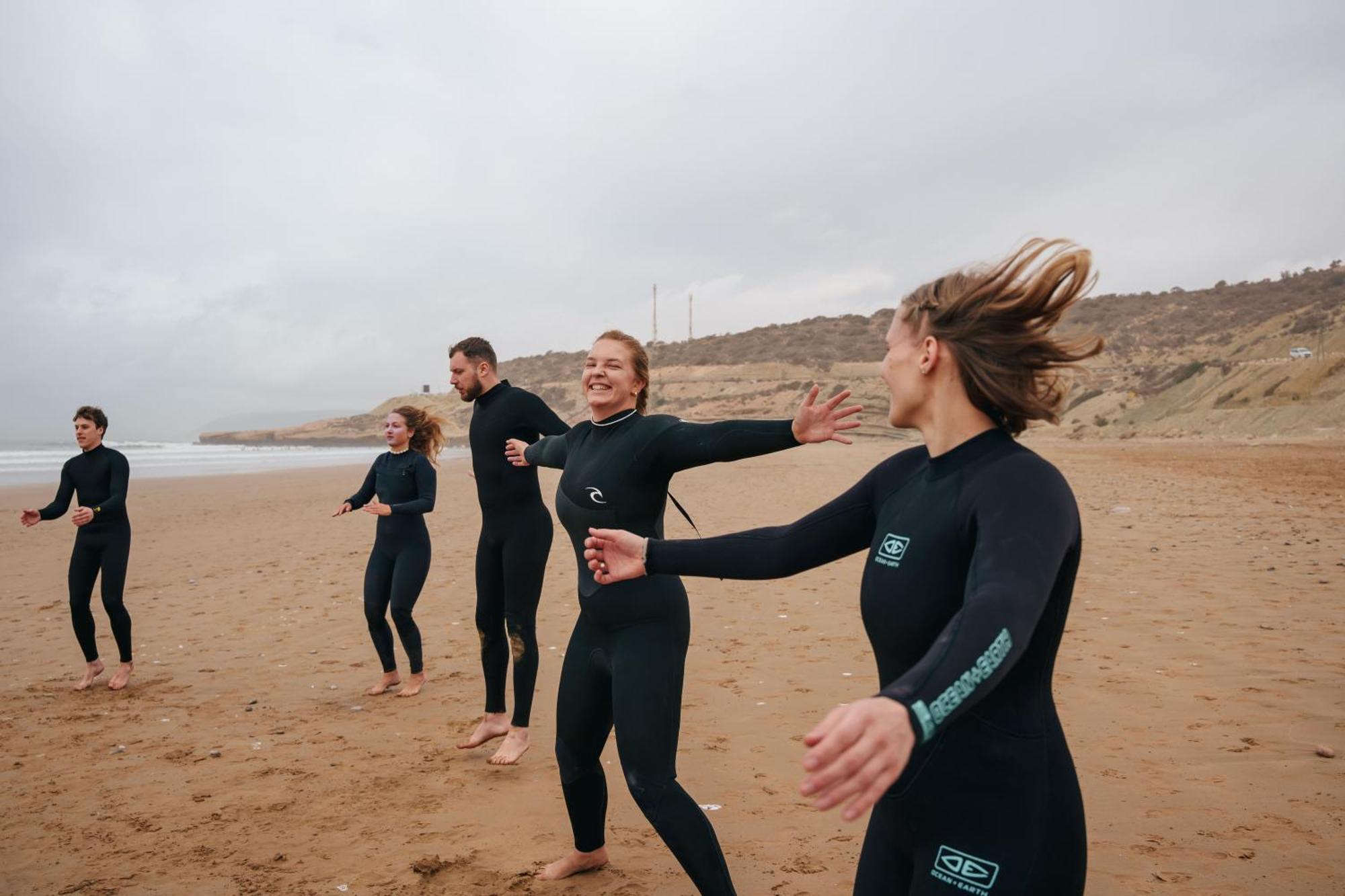 Sable Beach Surf Camp Tamraght Esterno foto